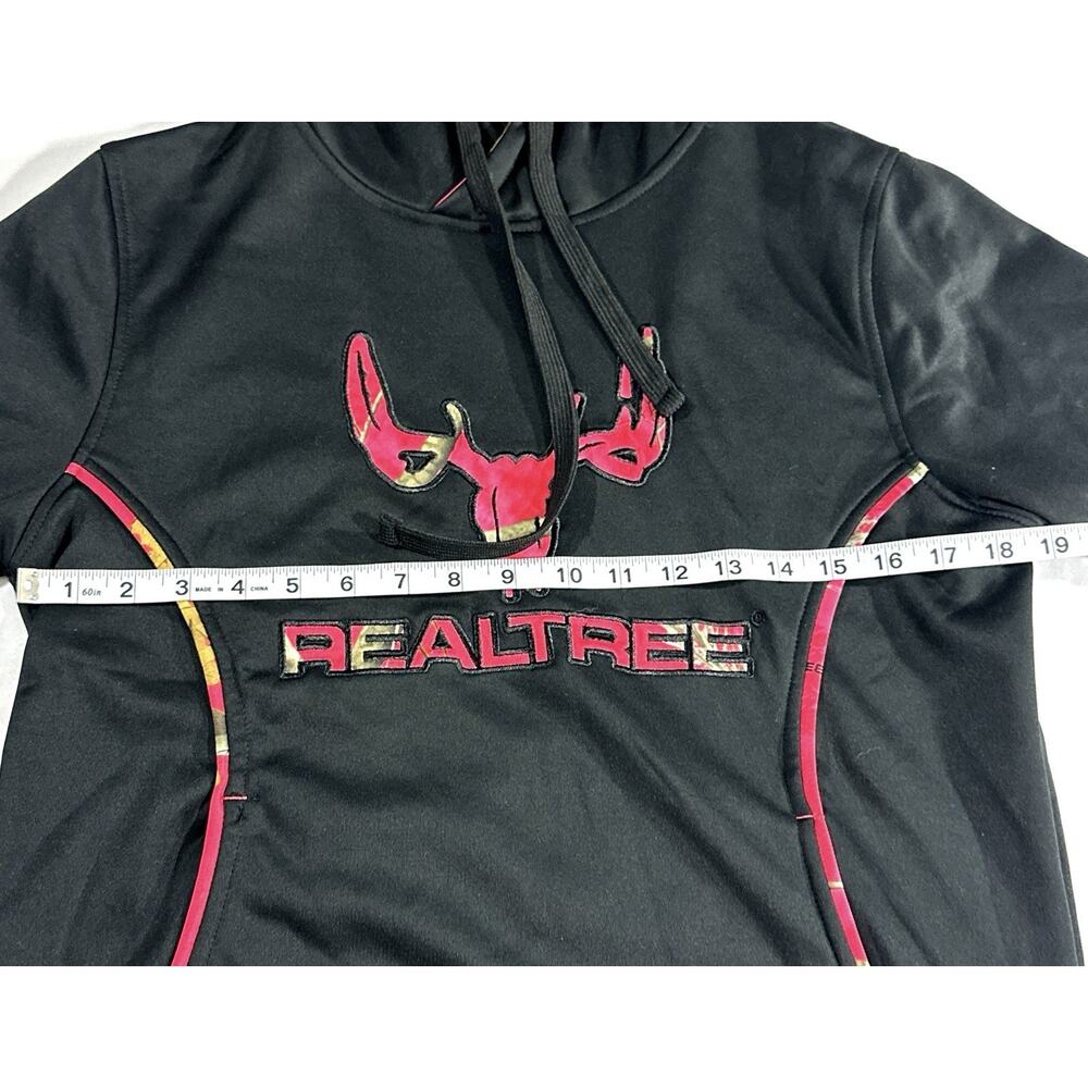 Realtree by Cottonwood Canyon Women’s Hoodie Small Black Pink Camo Logo Pullover - Picture 5 of 9